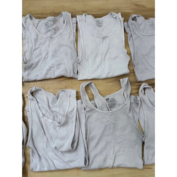 Hanes men’s size small white tank tops pack of 8 - Picture 3 of 12